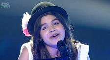 Diana Caldararu a cantat impecabil o melodiei a Aliciei Keys. Adolescenta cu voce de inger i-a lasat masca pe toti