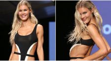 Joy Corrigan, regina catwalk-ului la Paraiso Swim Week! Blondina a defilat în cel mai decupat costum de baie