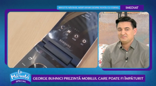 VIDEO George Buhnici prezintă mobilul care poate fi împăturit