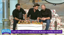 VIDEO Chef Cîrțu și chef Mehrzad, burgeri pentru Măruță. Când au fost inventați burgerii? 