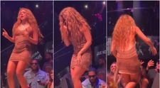 Shakira, așa cum nu a mai fost văzută până acum! Vedeta s-a enervat după ce a fost filmată pe sub fustă, de un fan, într-un club din Miami! Cum a reacționat VIDEO