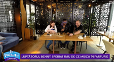 VIDEO Luptătorul Benny, speriat de ce mișcă în farfurie