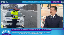VIDEO Polițiști cu talent. Ziua fluieră în intersectie, seara suflă în trompetă