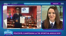 VIDEO Polițista Laura Coman, sportiva anului 2017