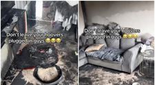 Și-a lăsat aspiratorul în priză, iar ce a urmat a fost un dezastru: „Toată casa e acoperită de funingine”