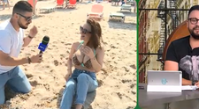 Andreea Antonescu, apariție incendiară pe malul mării. Cum a apărut vedeta în direct La Măruță