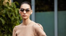 Modelul ucrainean care se ascunde într-un adăpost anti-bombă în Kiev. De curând, prezenta la New York Fashion Week