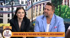 Theo Rose și Horia Brenciu, despre Vocea României, pe care își doresc să o câștige împreună 