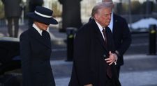 Melania Trump, într-o ținută sobră și elegantă în ziua învestirii lui Donald Trump la Casa Albă. Prima Doamnă nu a schițat niciun zâmbet