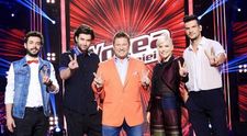 Loredana, Marius Moga, Smiley si Tudor Chirila filmeaza duelurile de la Vocea Romaniei. 