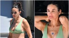 Demi Moore, superbă în costum de baie la 60 de ani. Secretul ei? Operații estetice, terapie cu lipitori și dietă vegană