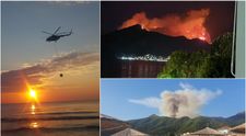 Thassosul arde! Incendiu puternic în zona Potamia: “Credeam că sunt gâze, dar era cenușă ce cădea de sus peste drum