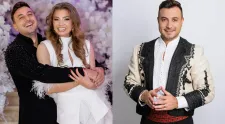 Cu cine s-a fotografiat Valentin Sanfira după divorțul de Codruța Filip. Artistul a apărut alături de o altă femeie
