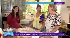 VIDEO Anca Serea și mama ei ne dezvăluie rețeta proprie de gogoși
