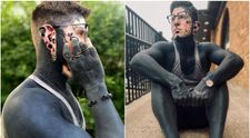 Un bărbat are 95% din suprafața corpului acoperită cu tatuaje. Cât a cheltuit canadianul ca să arate așa