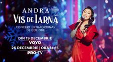 „Vis de iarnă”, concertul extraordinar de colinde susținut de Andra, se vede pe VOYO și la PRO TV
