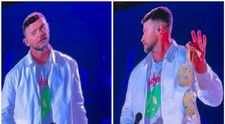 Cum a reacționat Justin Timberlake după ce o fană și-a aruncat sutienul pe scenă la primul său concert în Argentina. Accesoriul avea și un mesaj ascuns, iar momentul e viral