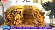 VIDEO Față în față cu burgerul de 17 kilograme