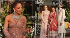 Jennifer Lopez, ca o zeiță hindusă la nunta miliardarilor din India. Ținuta ei spectaculoasă a eclipsat până și mireasa