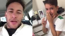 Ce ii spune Neymar pustiului care si-a pierdut tatal fotbalist! L-a facut sa planga - VIDEO