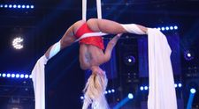 Românii au talent 2020: Aurora Toma, moment de acrobație în aer