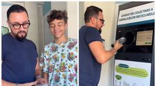 Cătălin Măruță și fiul său David au o tradiție, de a merge cu sticlele la reciclat. Reacția românilor care s-au întâlnit cu prezentatorul și cu fiul lui