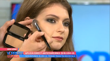 VIDEO Dana Argeșan ne dezvăluie cum să aplicăm corect blush-ul și anticearcănul