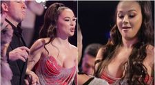 Vladuța Lupău, într-o rochie imposibil de scurtă și ultra decoltată. Ținuta cu care a aprins imaginația fanilor