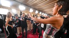 Iubita lui Adrien Brody reacționează. Ce a spus Georgina Chapman după Oscaruri despre sărutul dintre actor și Halle Berry