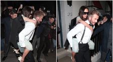 Dezmăț total de ziua Victoriei Beckham: nu s-a mai putut ține pe picioare și a fost cărată în cârcă de David Beckham