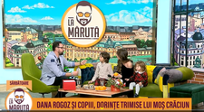 Dana Rogoz, alături de cei doi copii La Măruță
