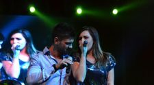 Alina Eremia si Dorian Popa, sarut din greseala la concertul LaLa Band din Constanta: FOTO