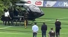 VIDEO - Neymar a venit cu elicopterul personal la antrenament