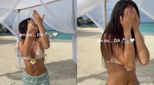 Andreea Bostănică a fost cerută în căsătorie. Influencerița a primit inelul de logodnă în vacanța din Maldive: „Am zis...DA”