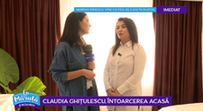 VIDEO Claudia Ghițulescu, întoarcere acasă