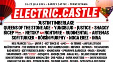Afiș final pentru Electric Castle 2025: Justin Timberlake, Queens of the Stone Age, Yungblud, Justice ca headliners, plus alți 200 de artiști în program