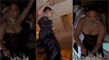Jennifer Lopez, dans pe mese la petrecerea aniversară pe care i-a organizat-o românca Anastasia Soare. Cum a fost filmată diva latino la aproape 57 de ani
