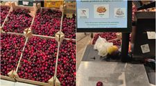 Un român a cumpărat o singură cireașă din supermarket. Cât a putut să plătească pentru ea la casa de marcat