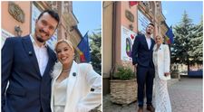 Anisia Gafton și Serghei s-au căsătorit. Primele imagini de la cununia civilă