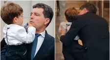 Cât de frumos este fiul lui Nicușor Dan. Antim a furat toate privirile la prima sa apariție publică. Ce le-a spus jurnaliștilor, când părinții nu erau atenți