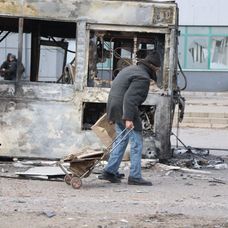 Distrugeri civile în orașul Mariupol, cel mai afectat de bombardemantele rușilor