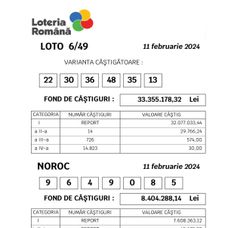 loto 11 februarie 1