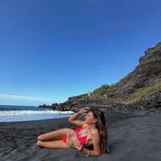 •paraíso encontrado 🤤🦞🌴••#holidays #tenerife #canarias #blacksand #playa #fun #playadebollull