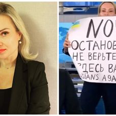 Marina Ovsyannikova - jurnalista care a protestat