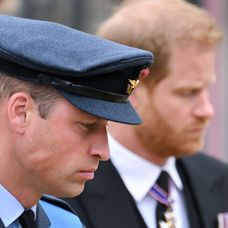 Prințul William și Prințul Harry, triști la ceremonia de înmormântare a Reginei Elisabata a II-a