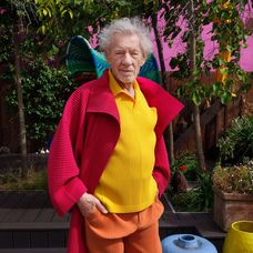 Bright and colourful in @thetimes 🌈@ianmckellen #IanMcKellen Portraits #FredericAranda