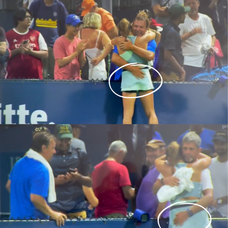 Sara Bejlek atinsă indecent pe fund de tatăl ei și de antrenorul ei la US Open 2022
