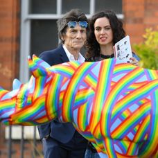 Ronnie Wood și soția lui, Sally. FOTO: Getty Images