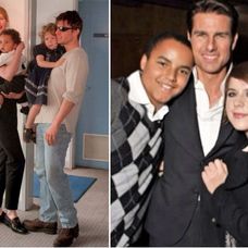 Nicole Kidman, Tom Cruise și copiii lor. FOTO: Getty Images 