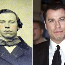 John Travolta a fost al doilea mare actor trecut prin aceeasi intamplare bizara, dupa ce o fotografie veche de 150 de ani cu un barbat ce semana cu el a fost postata pe acelasi site.